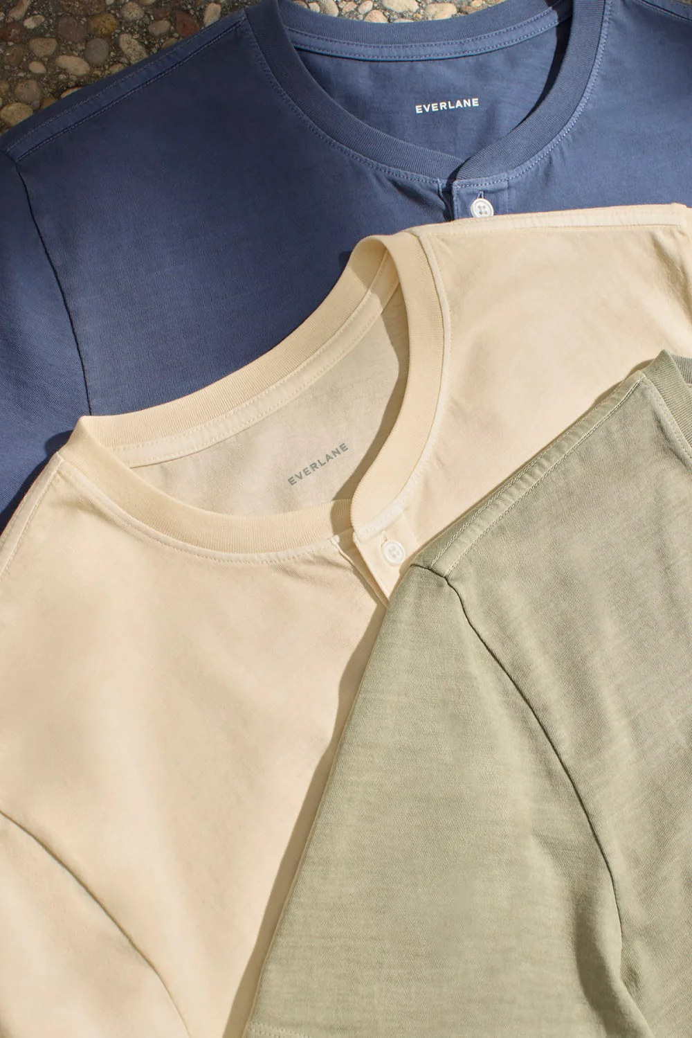 The Essential Organic Garment-Dyed Henley | Parchment - Image 7