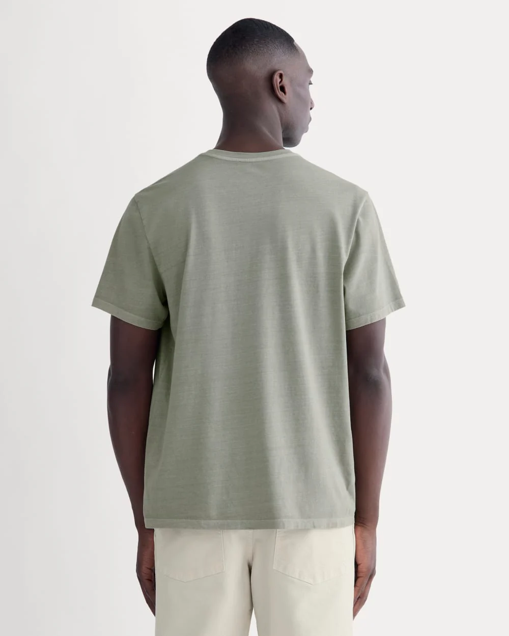 The Essential Organic Garment-Dyed Henley | Seagrass - Image 5
