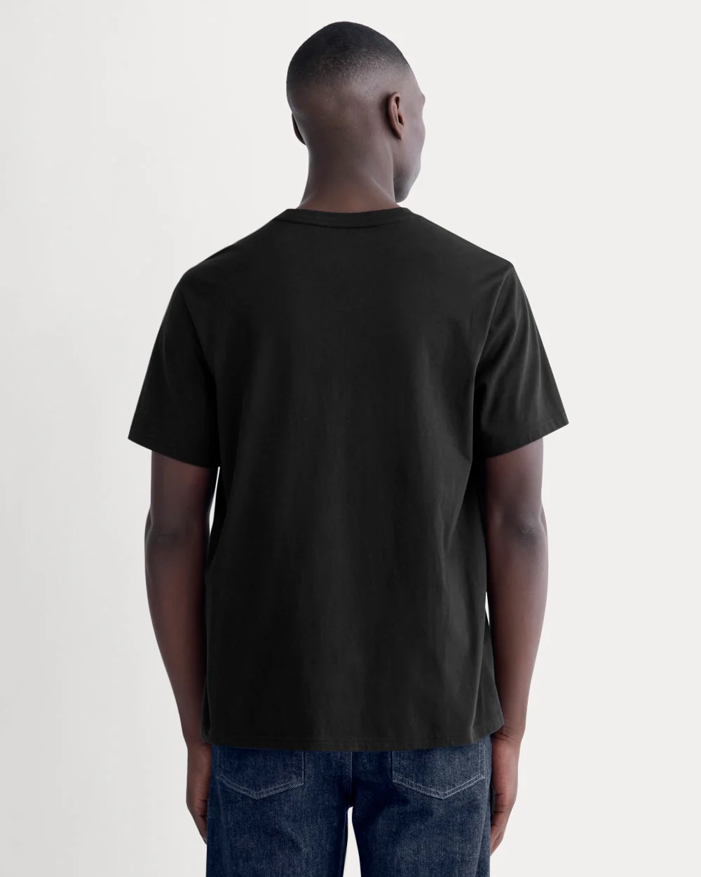 The Essential Organic V-Neck Tee | Black - Image 4