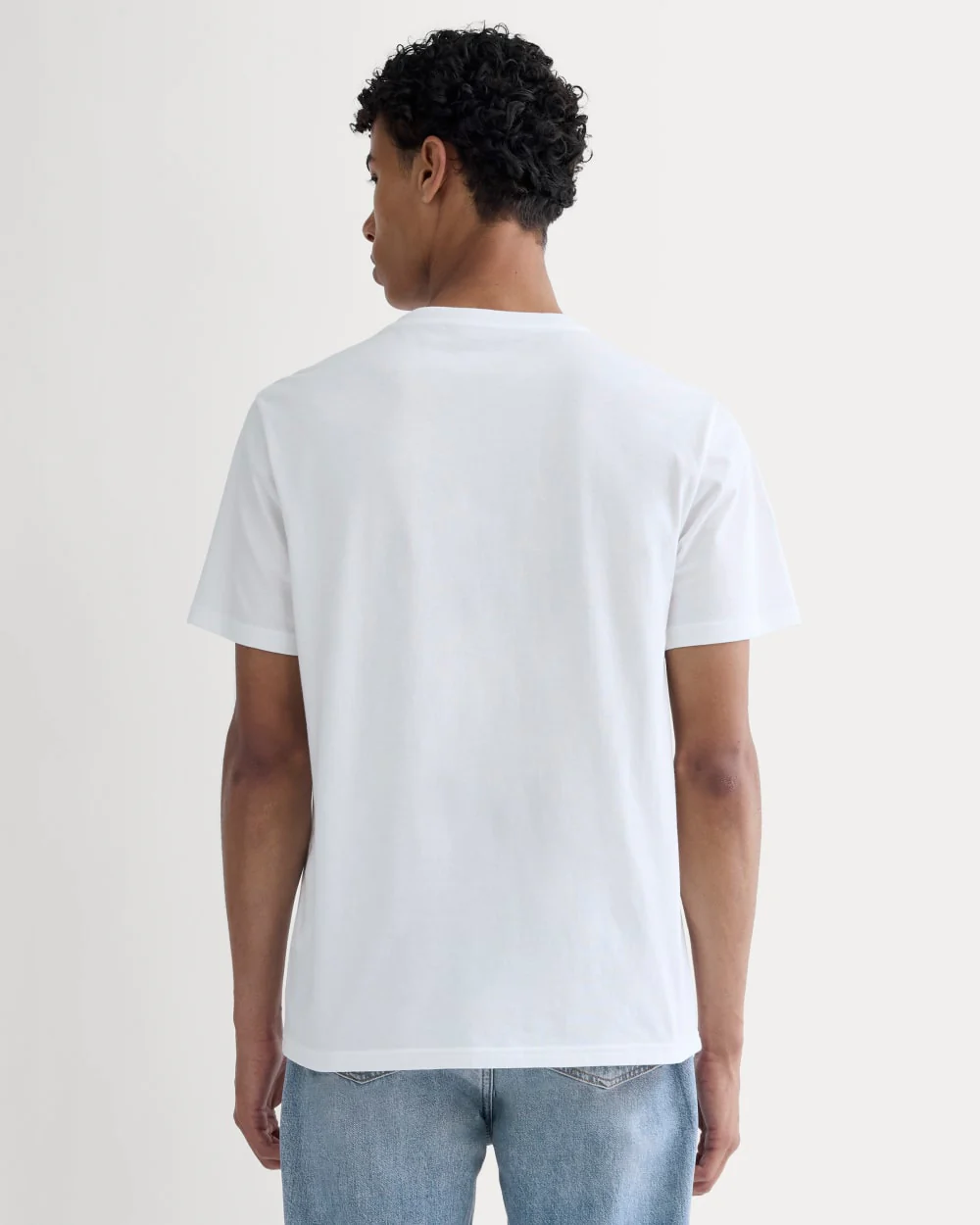 The Essential Organic V-Neck Tee | White - Image 4