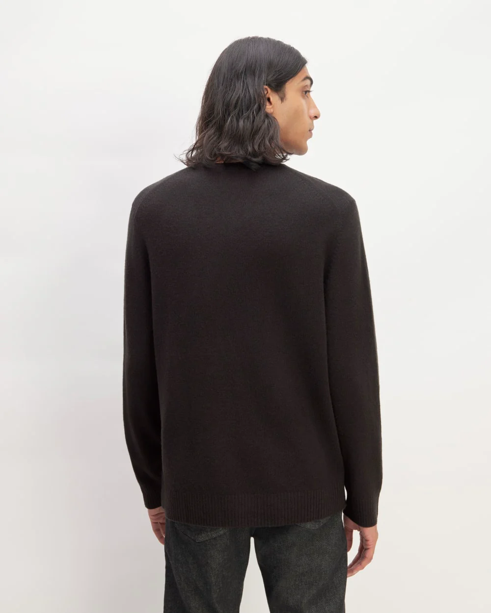 The Premium Merino Crew Neck Sweater | Black - Image 6