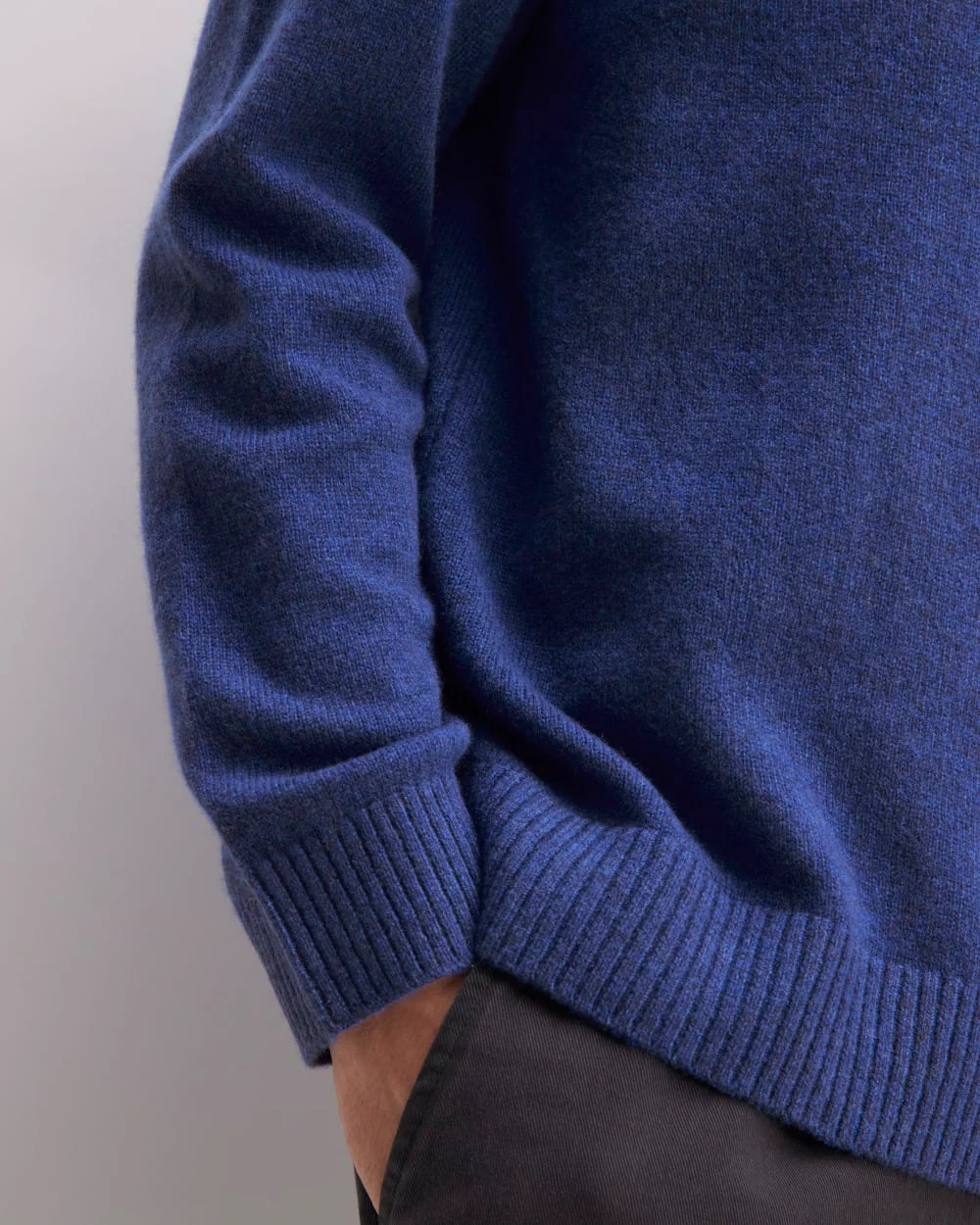 The Premium Merino Crew Neck Sweater | Bellwether Blue Heather - Image 5