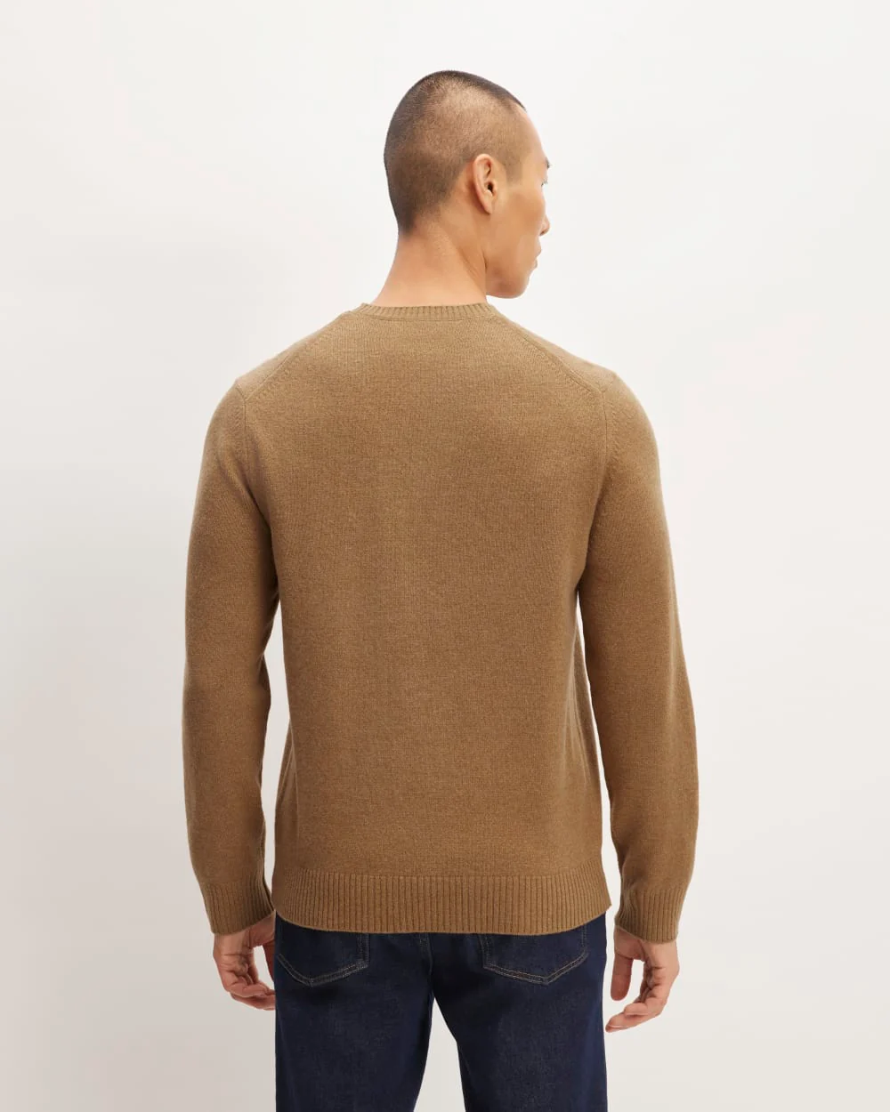 The Premium Merino Crew Neck Sweater | Deep Camel - Image 6