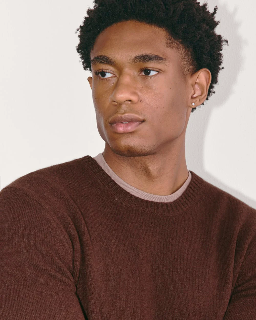 The Premium Merino Crew Neck Sweater | Heather Mahogany - Image 6