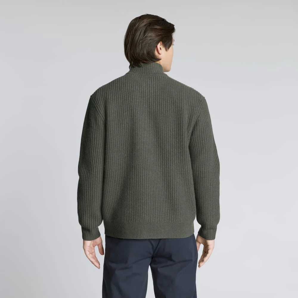 The Felted Merino Half-Zip Sweater | Kambaba - Image 3