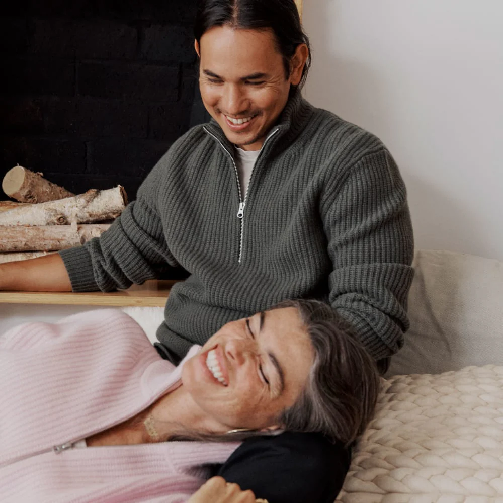 The Felted Merino Half-Zip Sweater | Kambaba - Image 7