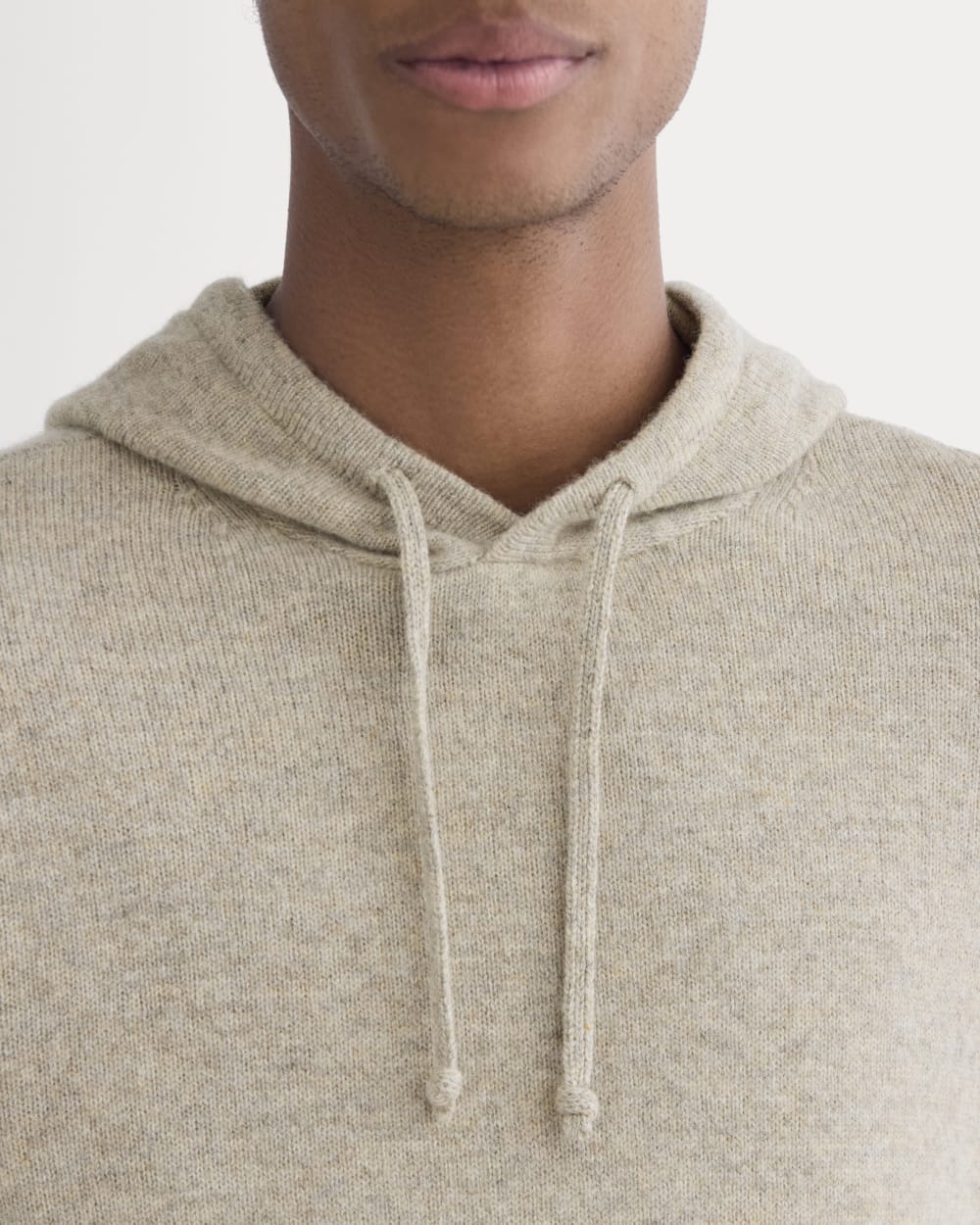 The Felted Merino Hoodie | Heather Gravel - Image 4
