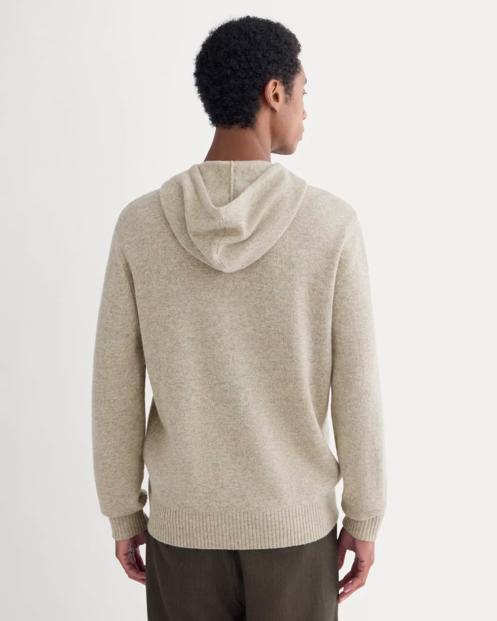 The Felted Merino Hoodie | Heather Gravel - Image 5