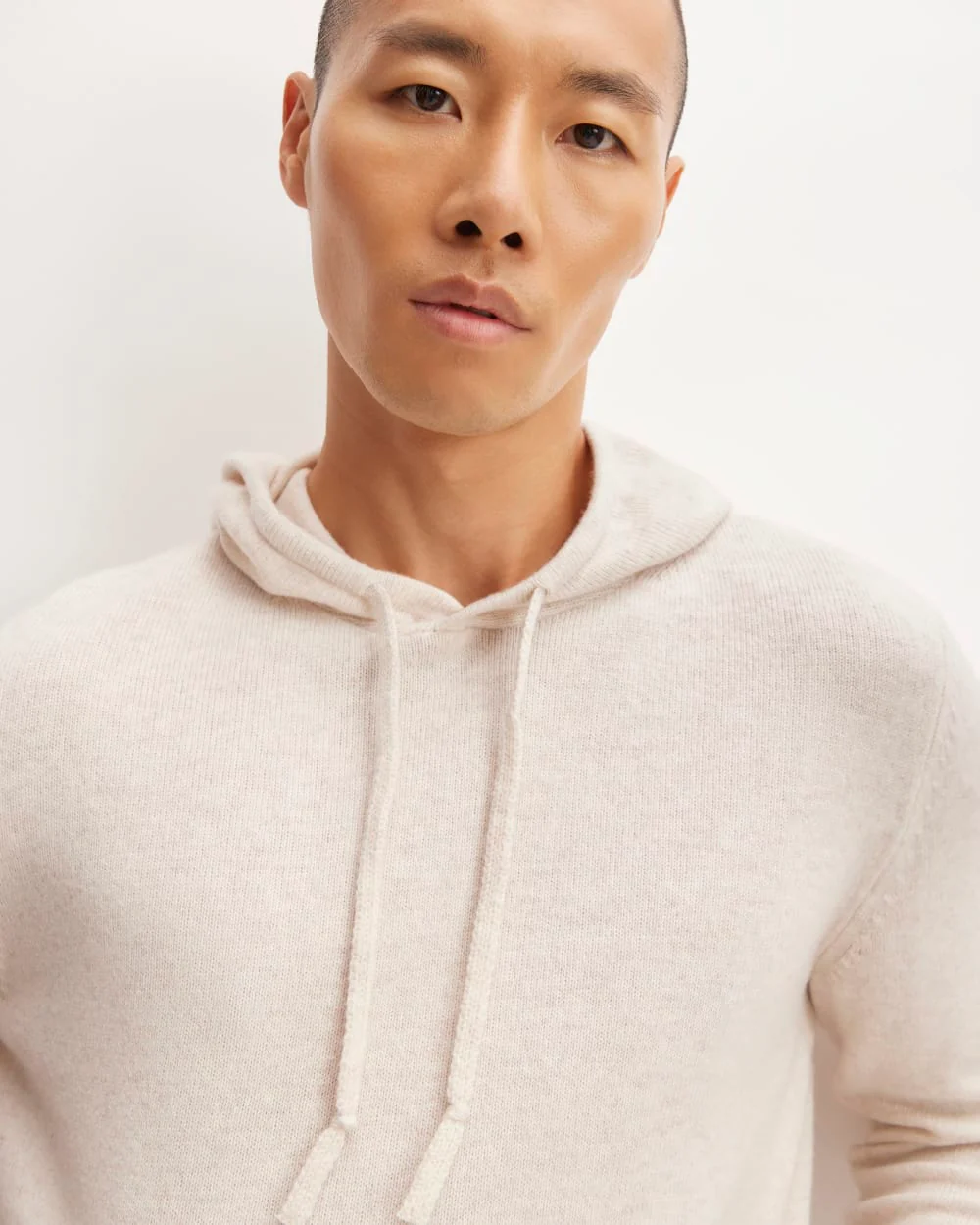 The Felted Merino Hoodie | Heathered Oat - Image 4