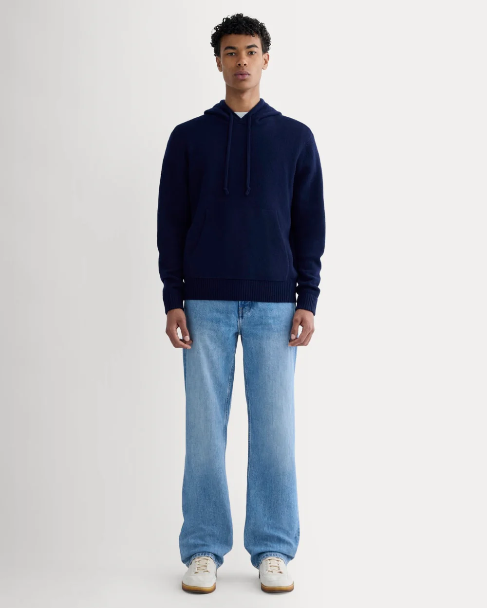 The Felted Merino Hoodie | Deep Navy - Image 4