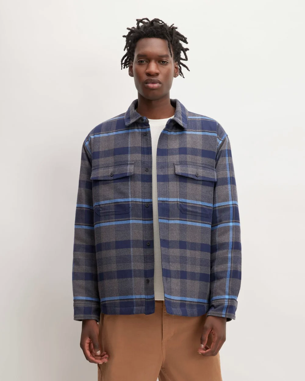 The Flannel Filled Shirt Jacket | Heritage Blue / Black / Navy / Heather Charcoal