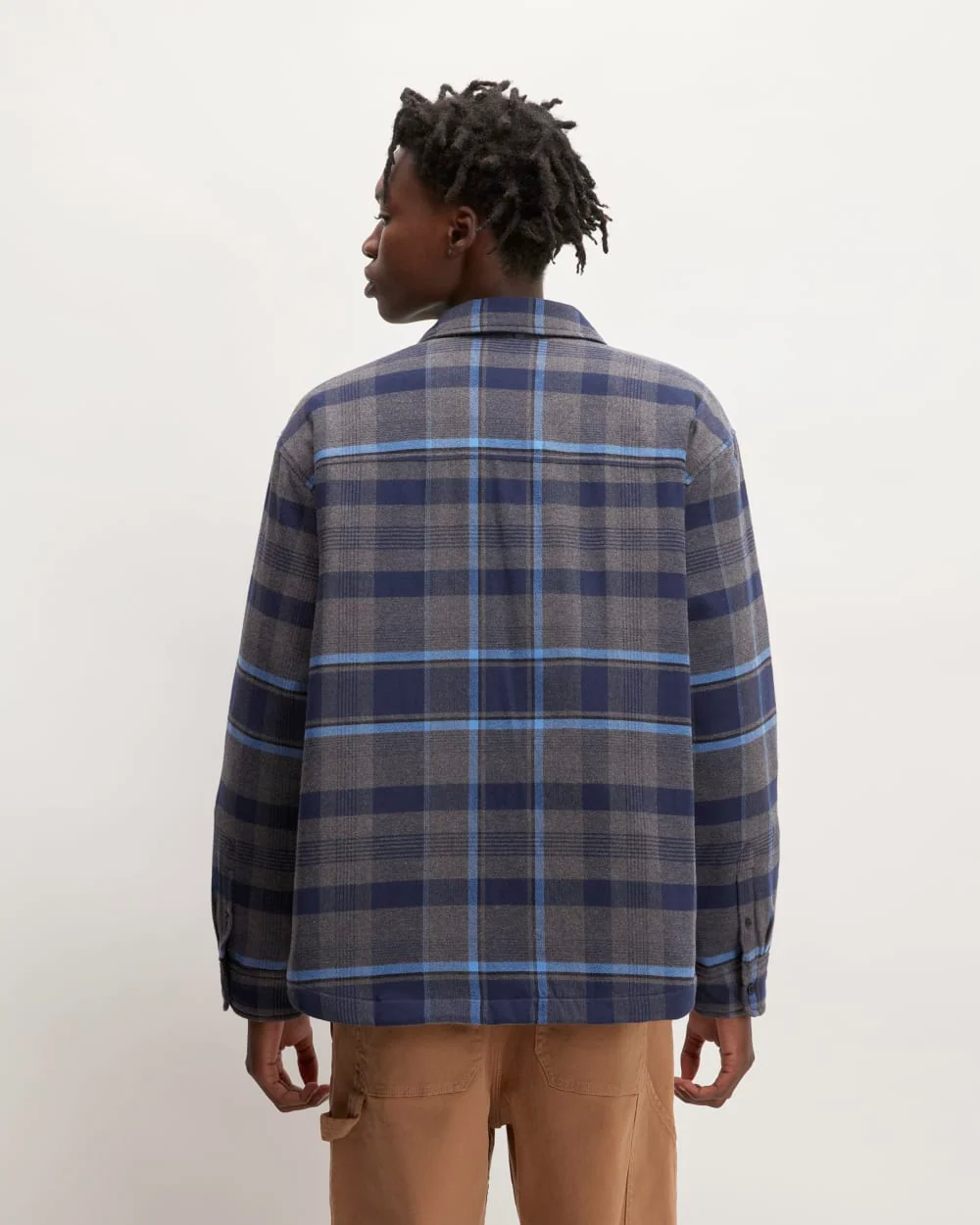 The Flannel Filled Shirt Jacket | Heritage Blue / Black / Navy / Heather Charcoal - Image 6