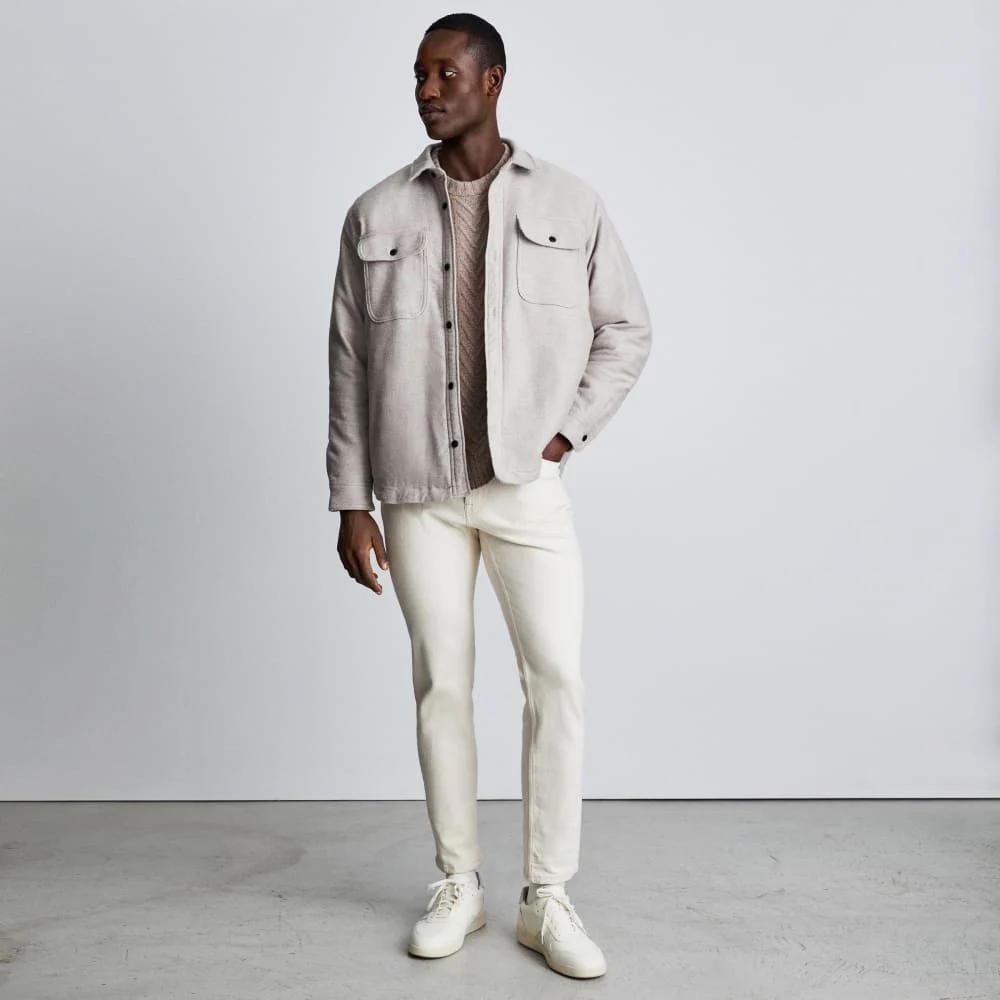 The ReNew Fleece-Lined Heavyweight Overshirt | Heathered Burnt Sugar - Image 5