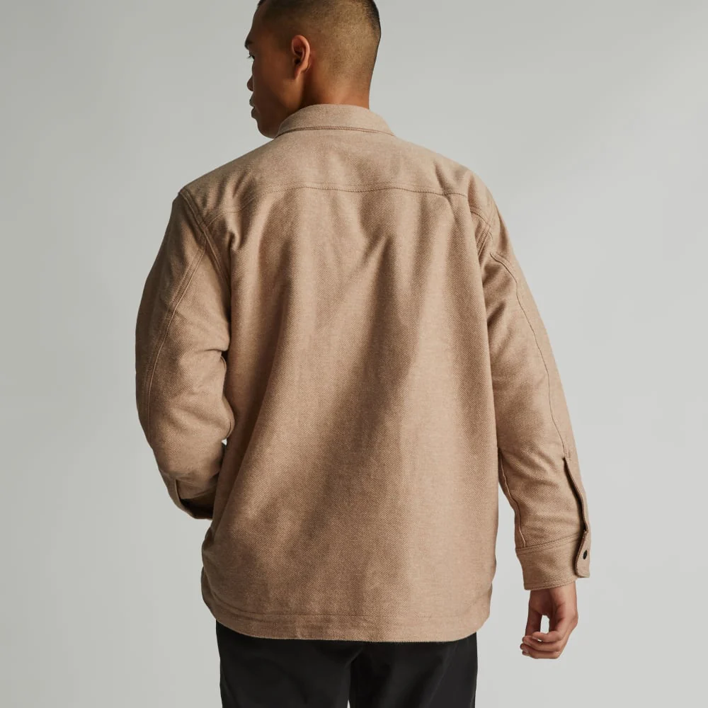 The ReNew Fleece-Lined Heavyweight Overshirt | Mushroom - Image 3
