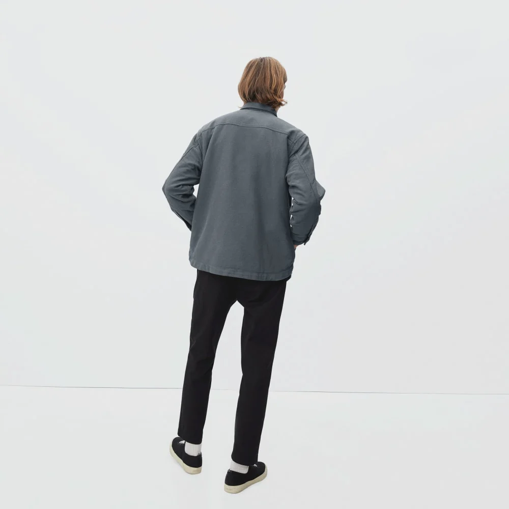 The ReNew Fleece-Lined Heavyweight Overshirt | Slate - Image 5