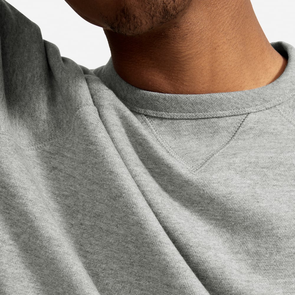 The Unisex French Terry Crew | Heathered Grey - Image 3