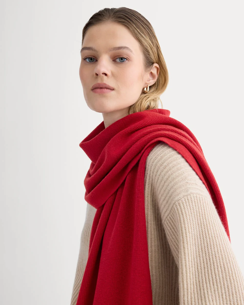 The Cabin Scarf | Berry Red - Image 4