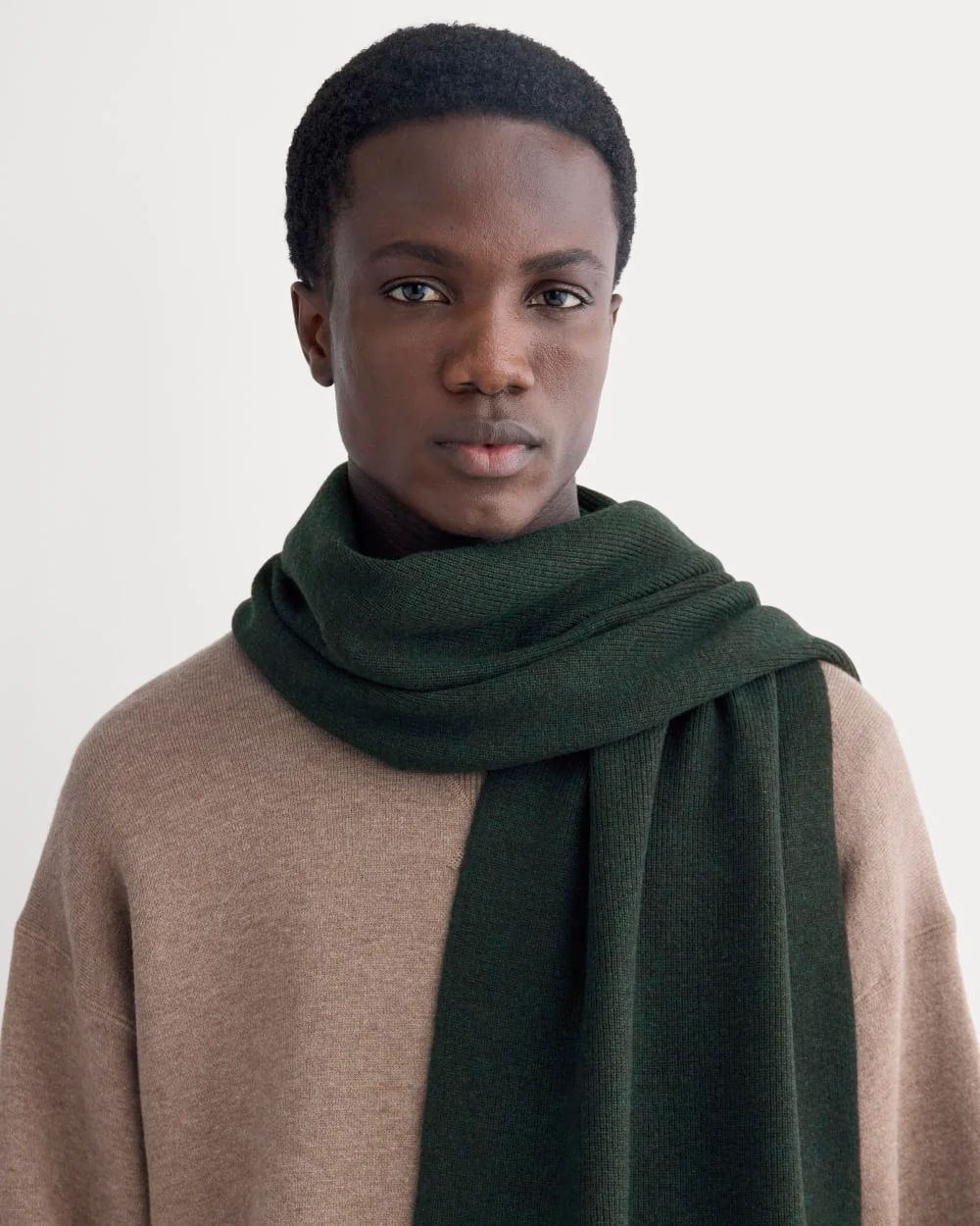 The Cabin Scarf | Heathered Dark Sea - Image 3