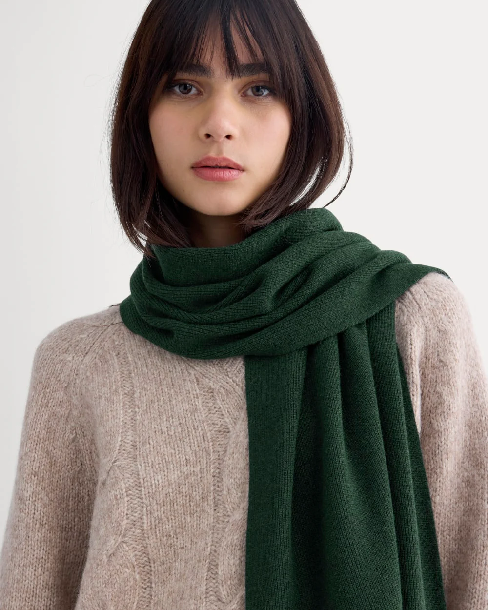 The Cabin Scarf | Heathered Dark Sea - Image 4