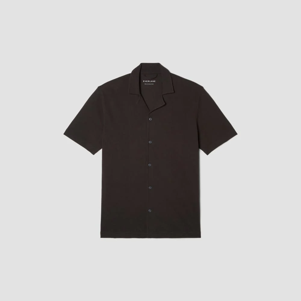 The Pique Short-Sleeve Shirt | Black - Image 2
