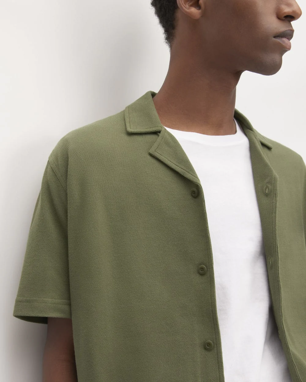 The Pique Short-Sleeve Shirt | Kalamata - Image 4