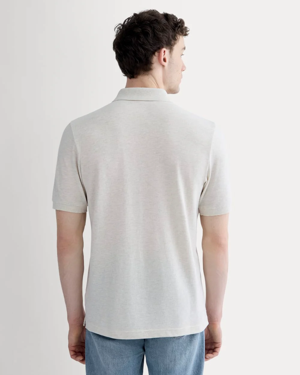 The Pique Polo | Heathered Oat - Image 5