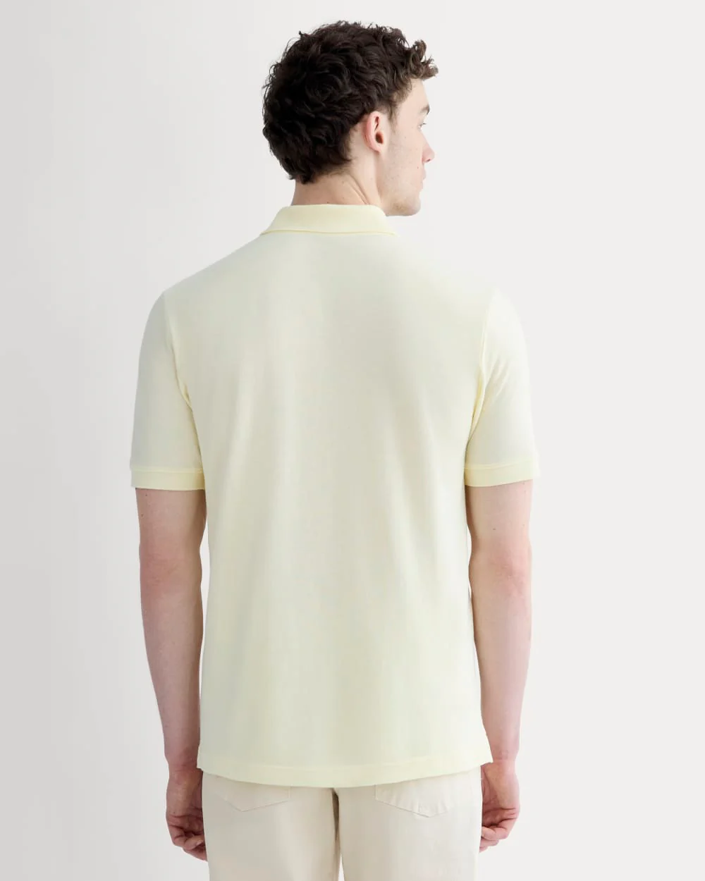 The Pique Polo | Light Yellow - Image 5