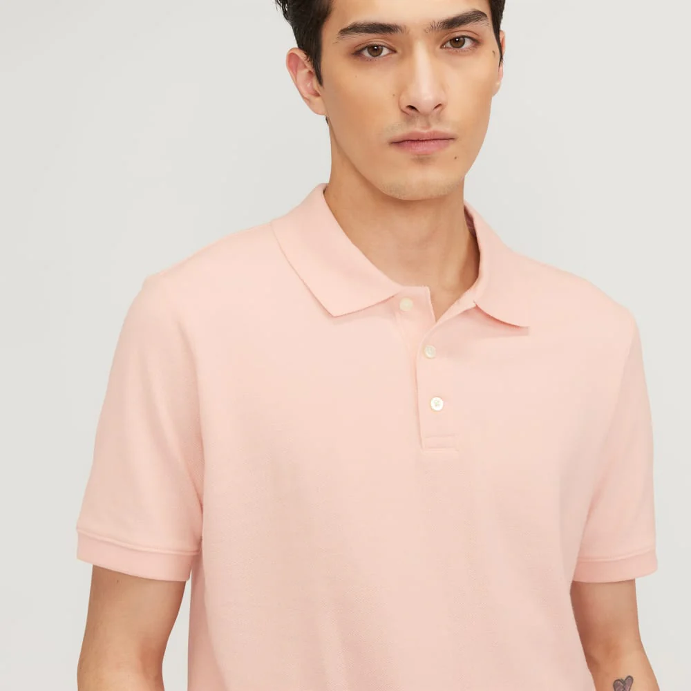 The Pique Polo | Petal Pink - Image 4