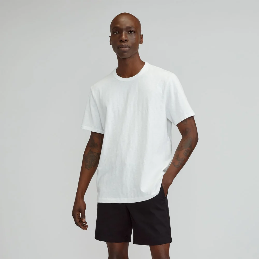 The Cotton Slub Crew | White