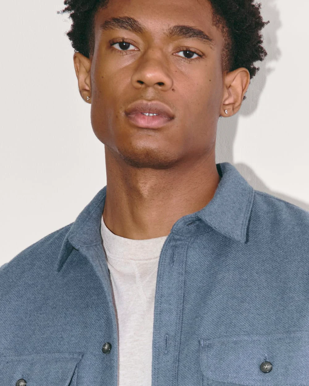 The Heavyweight Overshirt | Uniform | Heather Midnight Navy - Image 3