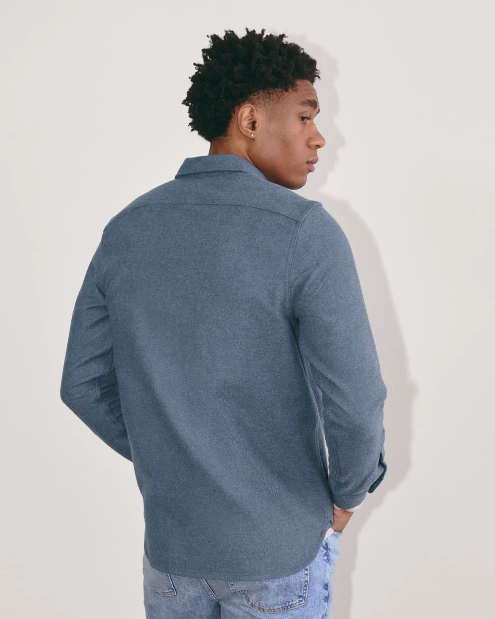 The Heavyweight Overshirt | Uniform | Heather Midnight Navy - Image 6