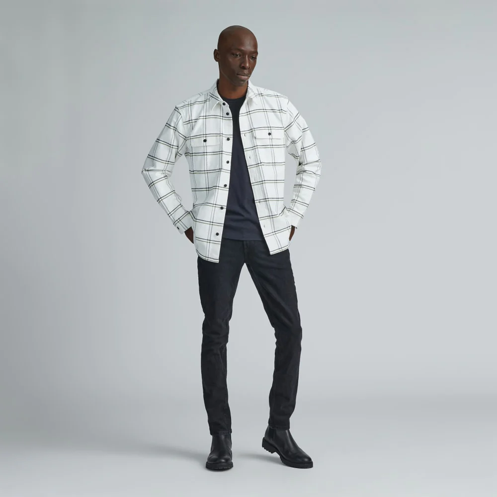 The Heavyweight Overshirt | Uniform | Moss Double Windowpane - Image 6