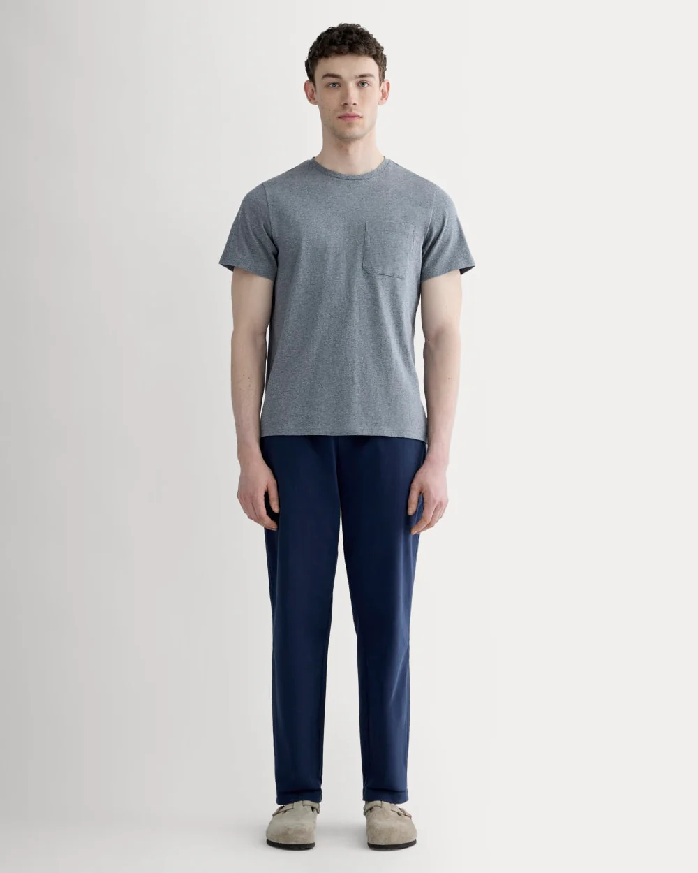 The Premium-Weight Pocket Tee | Uniform | Mid Heathered Grey - Image 3