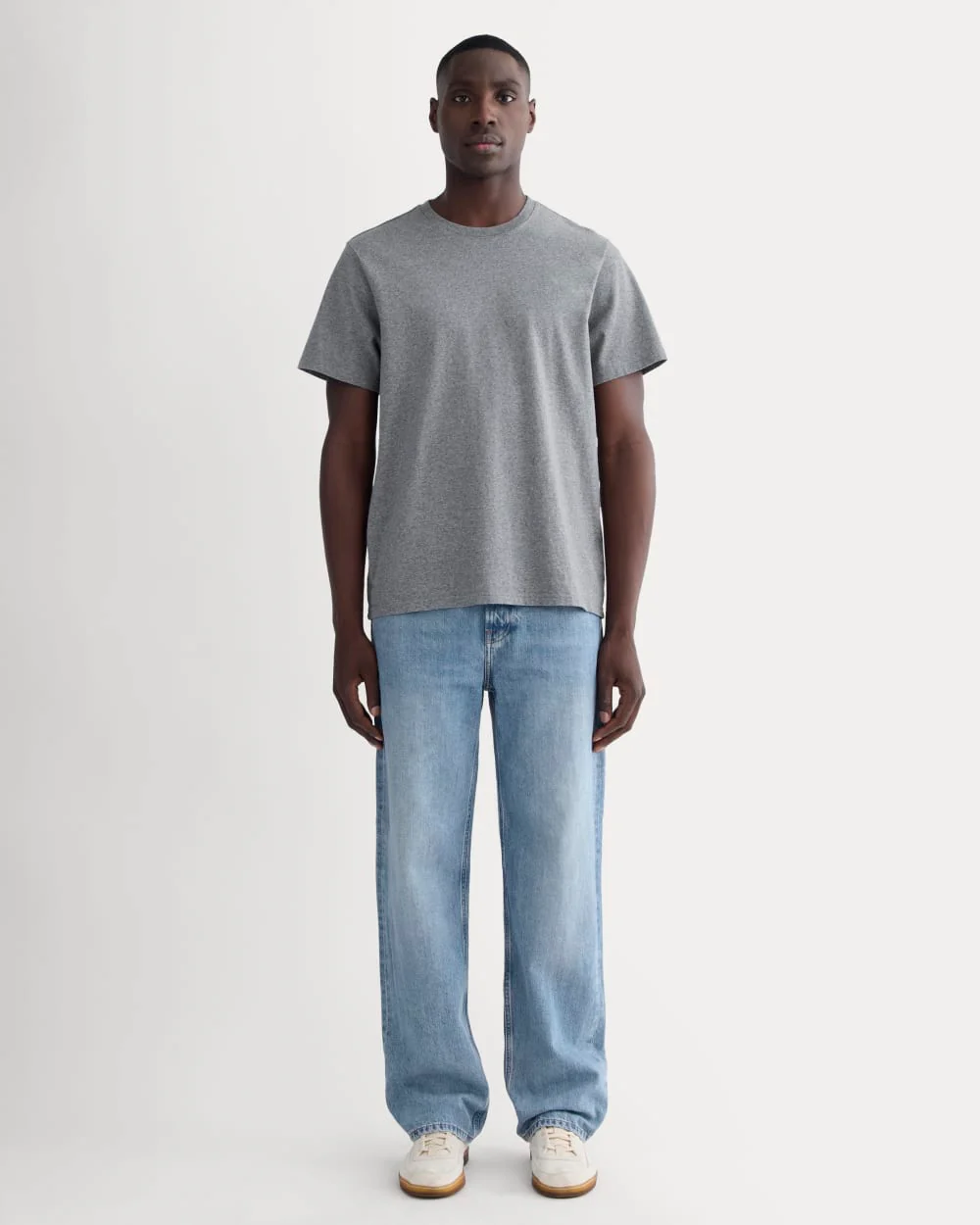The Premium-Weight Crew | Uniform | Mid Heathered Grey - Image 3