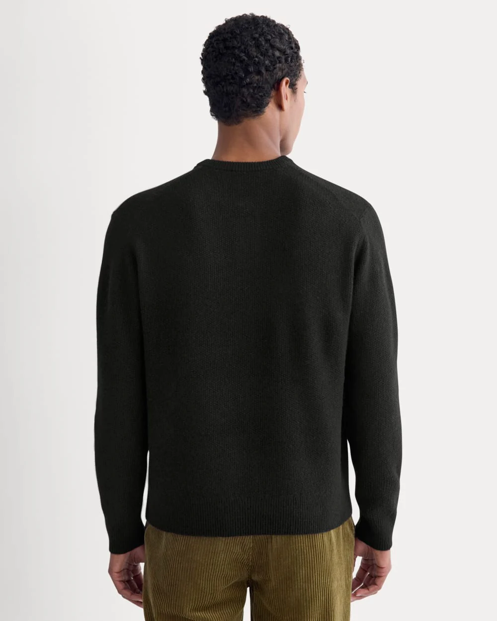 Henley in Wool Cashmere |  Black - Image 5