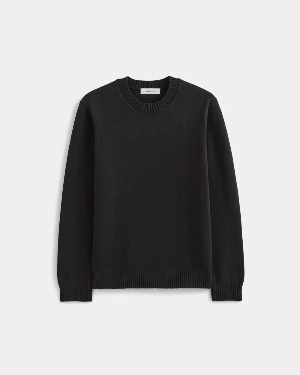 The Classic Sweater in Everyday Cotton | Black - Image 2