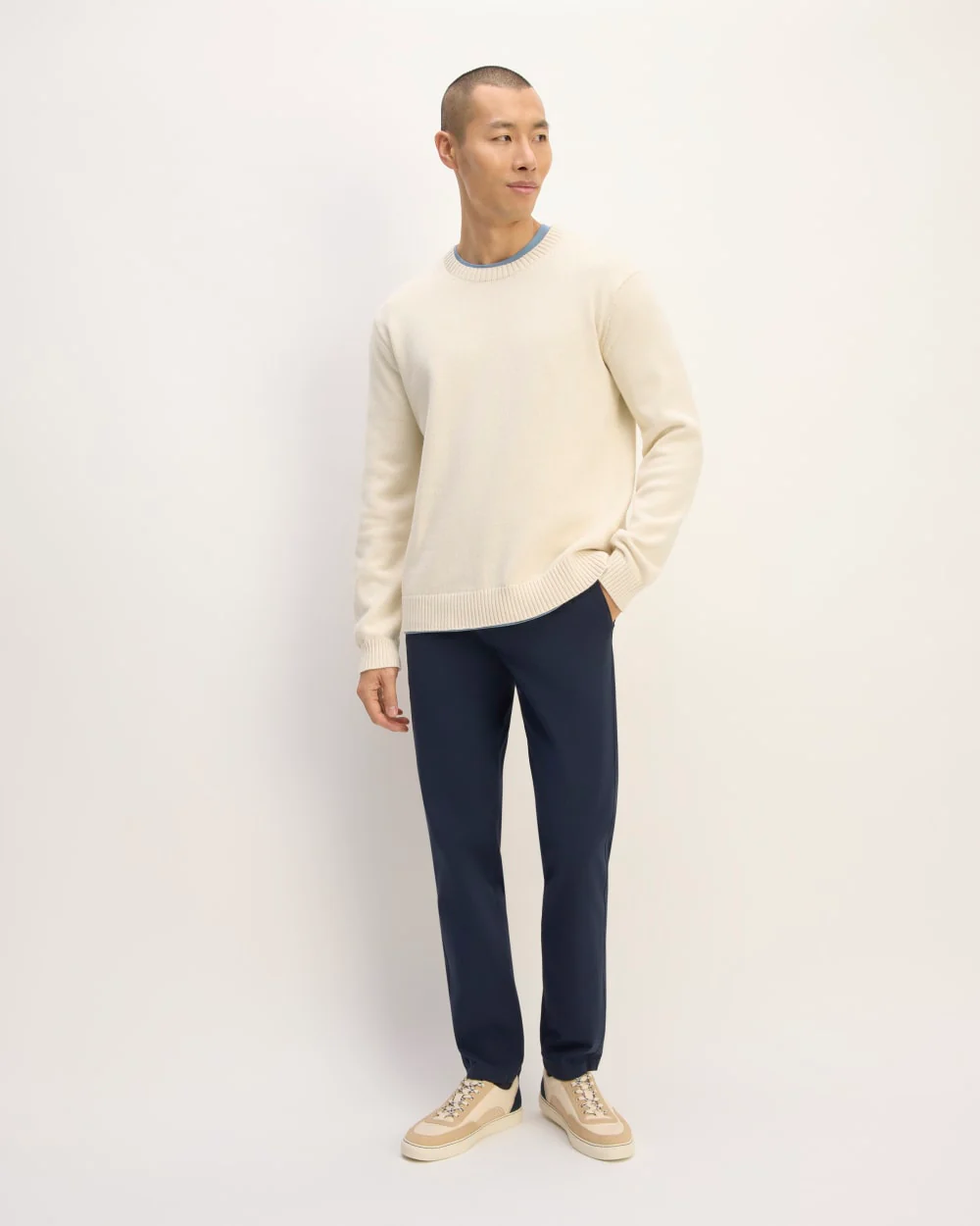 The Classic Sweater in Everyday Cotton | Canvas - Image 3