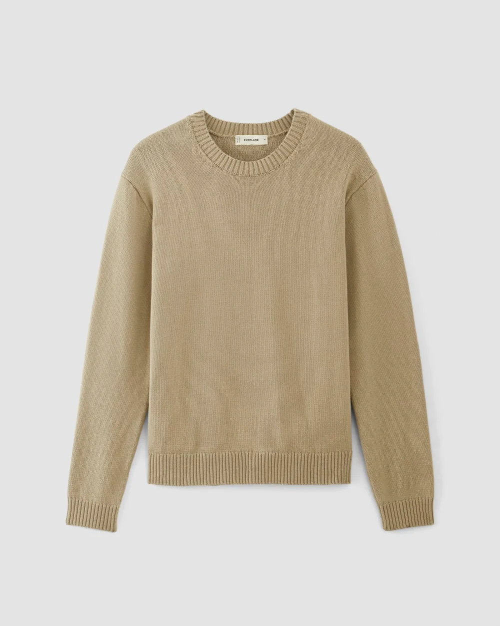 The Classic Sweater in Everyday Cotton | Trench Coat Khaki - Image 2