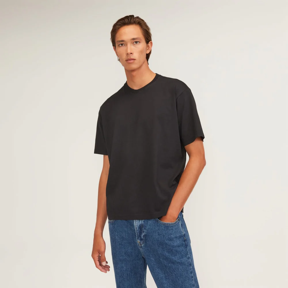 The Premium-Weight Relaxed Crew | Uniform | Black