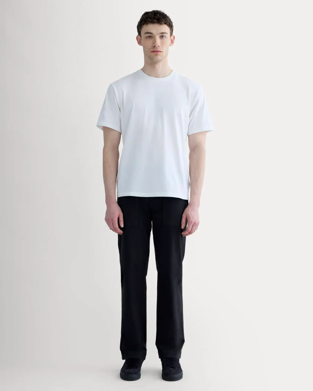 The Premium-Weight Relaxed Crew | Uniform | White - Image 3
