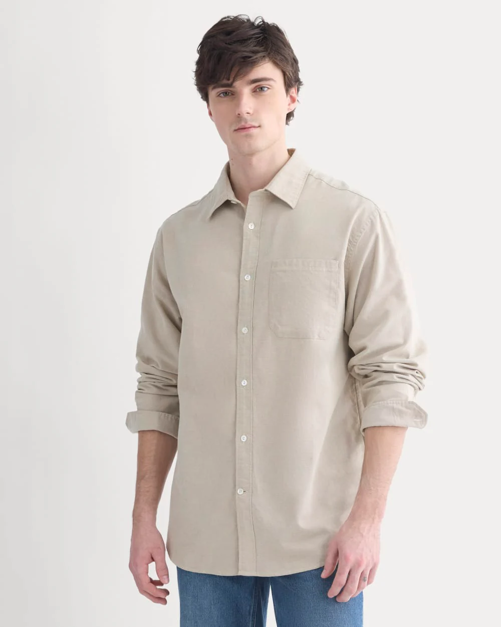 Lightweight Oversized Oxford | Chinchilla Chambray - Image 3