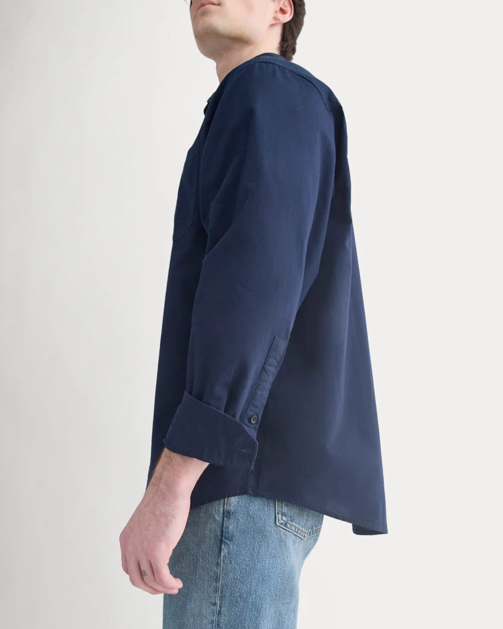 Lightweight Oversized Oxford | Navy - Image 4