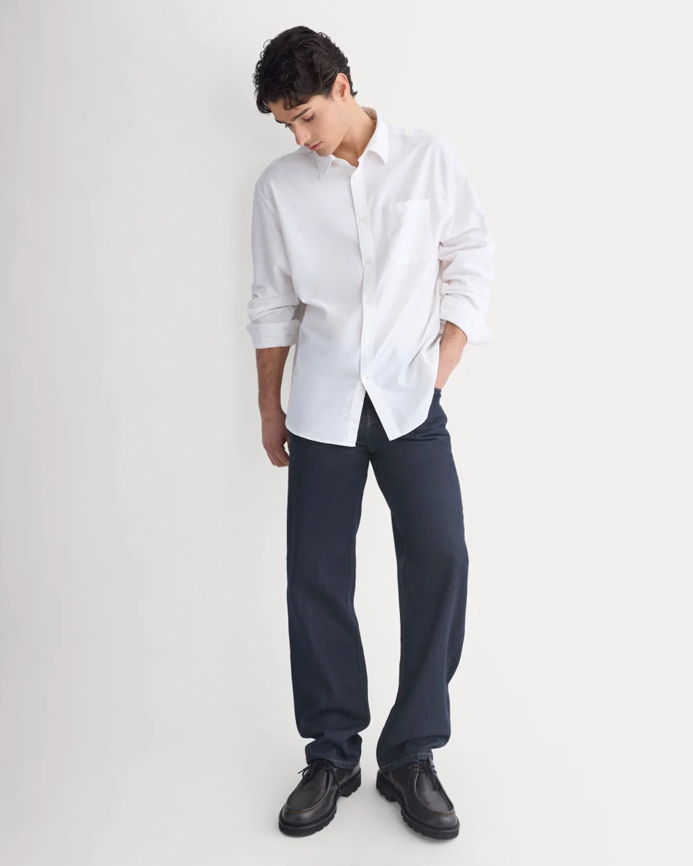 Lightweight Oversized Oxford | White - Image 3