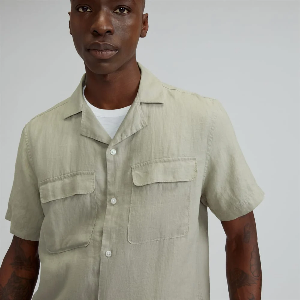 The Resort Shirt in Linen | Seagrass - Image 4