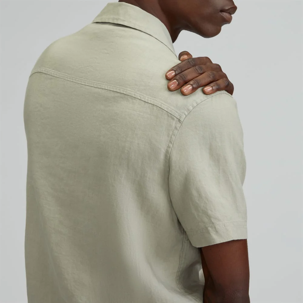 The Resort Shirt in Linen | Seagrass - Image 5