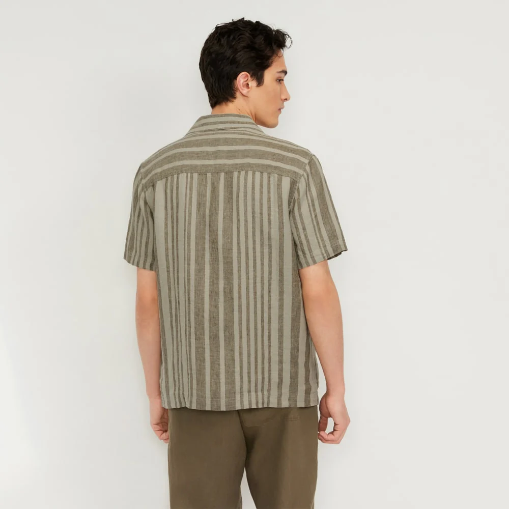 The Resort Shirt in Linen | Seagrass / Kalamata - Image 3