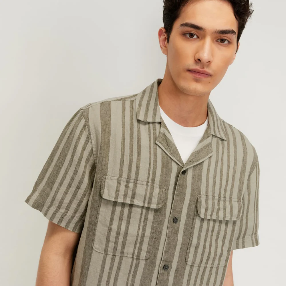 The Resort Shirt in Linen | Seagrass / Kalamata - Image 4