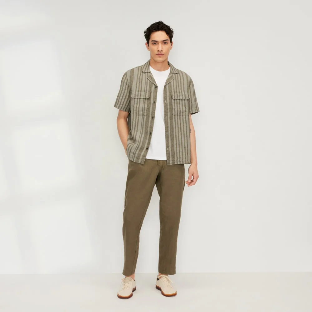 The Resort Shirt in Linen | Seagrass / Kalamata - Image 6