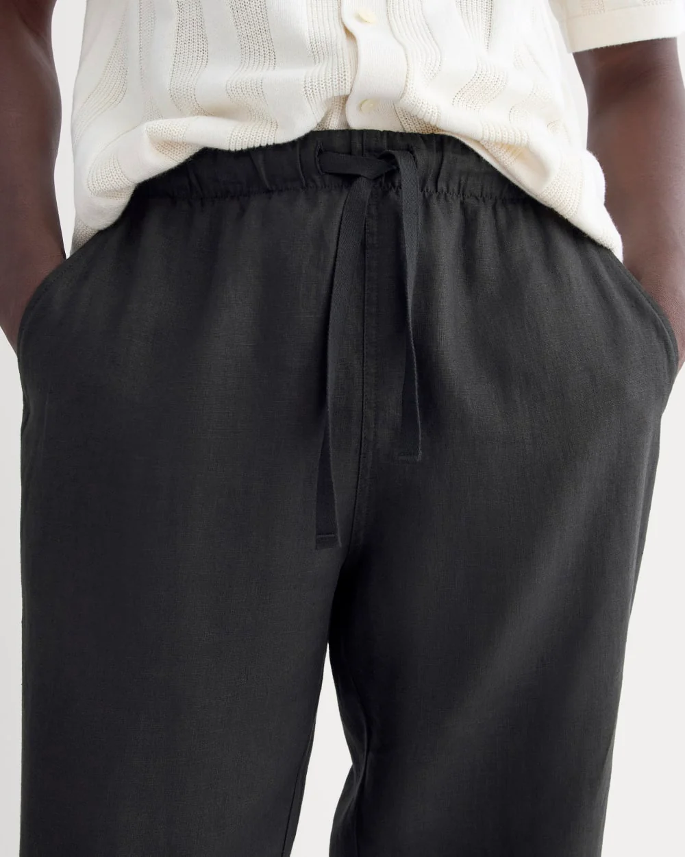 The Linen Easy Pant | Black - Image 4