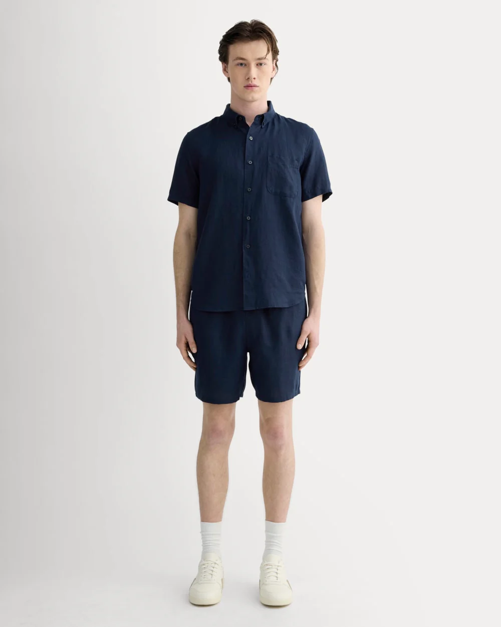 The Linen Easy Short | Navy - Image 3